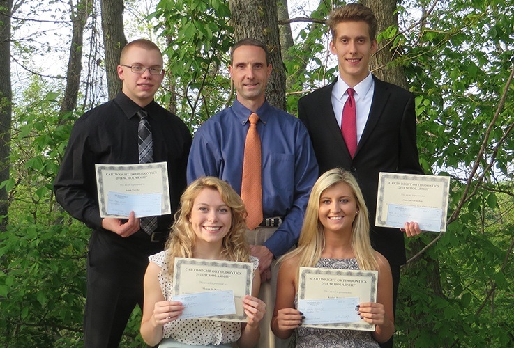 Teens win scholarships and Dr. Cartwright